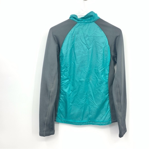 LL Bean Women Size XS Jacket Rain Zip Front Coat Blue Gray Fleece Lined Nylon - Picture 4 of 8